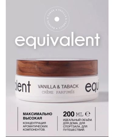 EQUIVALENT Moisturizing Moisturizing Cream "Vanilla & Taback" - Buy Online on GoSupps.com