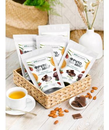 Fruit Day Finnish sweets Orange-chocolate-Mindal 150 g * 5pcs - Buy Online on GoSupps.com