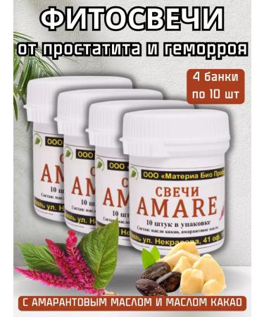 Materia Bio Profi Center Phytosworms with amaranth oil from hemorrhoids and prostatitis