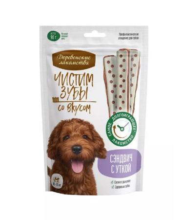 Country delicacies Dog treating 10-20kg sandwich with a duck 90g - Buy Online on GoSupps.com