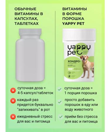 Yappy Pet Chondroprotector for joints for large dogs - Buy Online on GoSupps.com