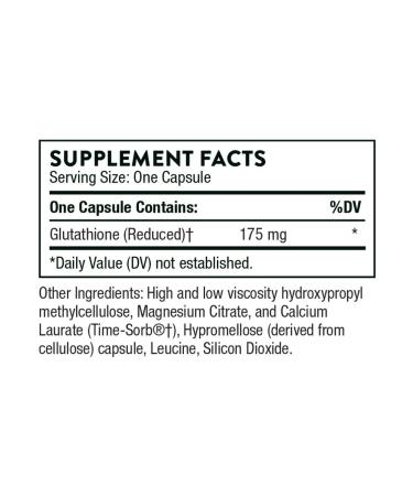 Thorne Research Glutathione-Sr 60 Capsules Glutation - Buy Online on GoSupps.com
