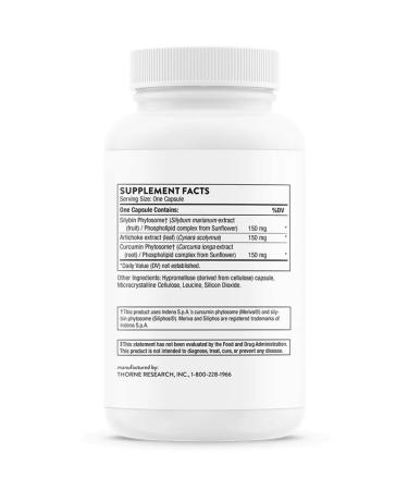 Thorne Research S.A.T Silimarin artichoke turmeric 60 capsules - Buy Online on GoSupps.com