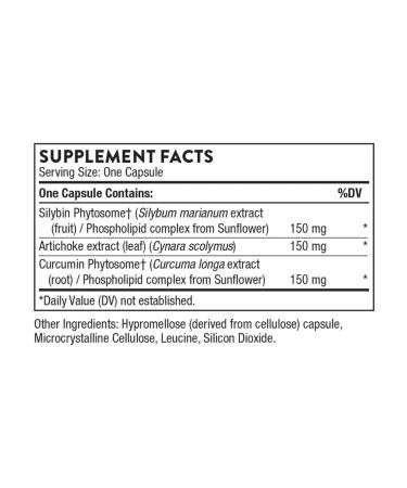 Thorne Research S.A.T Silimarin artichoke turmeric 60 capsules - Buy Online on GoSupps.com