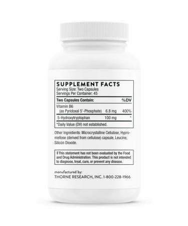 Thorne Research 5-hydroxitriptophan 5-HTP 5-HYDROXYTRYPTOPHAN - Buy Online on GoSupps.com