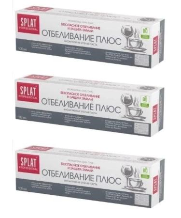 Splat Professional toothpaste whitening plus 100 ml 3pcs