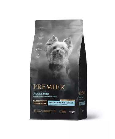 PREMIER Dry salmon food with turkey dogs of small rocks 1 kg