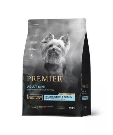 PREMIER Dry salmon feed with turkey dogs 3kg