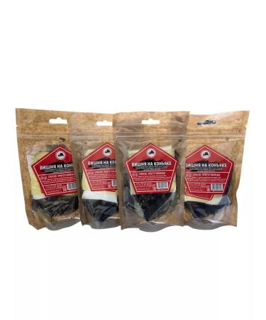 Roskomfort Set for tinctures of cherry on cognac Grandfather Altai - 4pcs