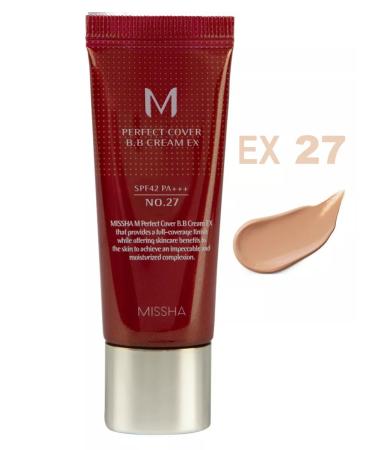 MISSHA BB face cream tone 27 Perfect Cover ex 20 ml