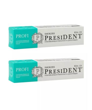 President Profi toothpaste SmoKers 50 ml 2pcs
