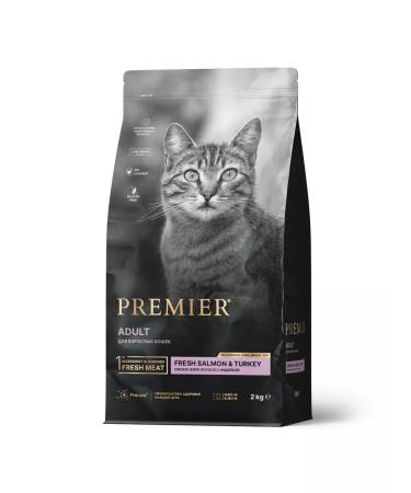 PREMIER Salmon & Turkey Adult salmon fillet with turkey 2 kg - Buy Online on GoSupps.com