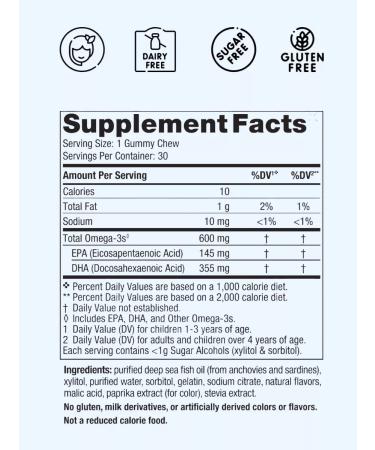 Nordic Naturals Children's DGK (Omega-3) Children's Dha 600 mg 30 pcs - Buy Online on GoSupps.com