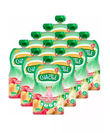 A little happiness Fruit-berry puree from 6 months. 90g 12pcs