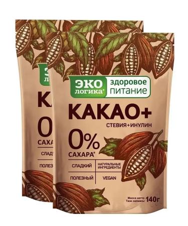 EcoLogic Cocoa drink is soluble 2x140 gr
