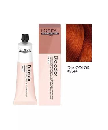 L'Oreal Professionnel Dia color tone 7.44 hair dye without ammonia - Buy Online on GoSupps.com