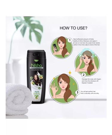 Yutika Avocado and Brahmi shampoo Nisha Halsey & End Shaini 180 ml - Buy Online on GoSupps.com