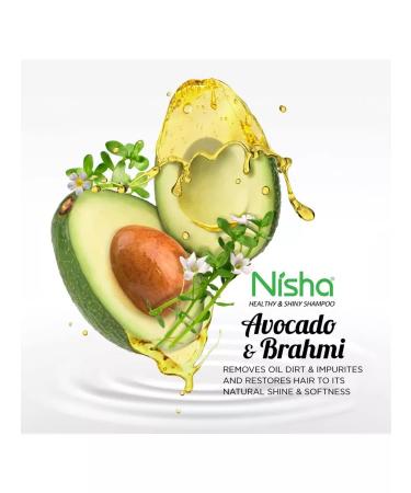 Yutika Avocado and Brahmi shampoo Nisha Halsey & End Shaini 180 ml - Buy Online on GoSupps.com