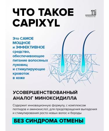 11i professional Capixil serum 27% for hair growth and beard - Buy Online on GoSupps.com