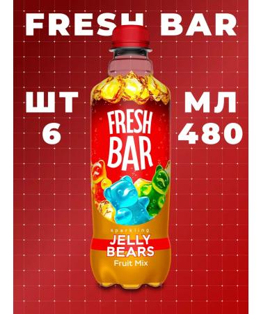 Fresh Bar Jelly Bears 6 pcs 480 ml