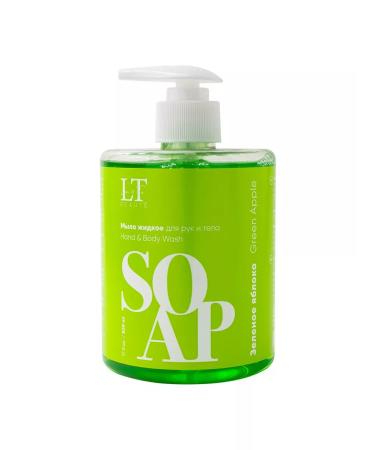 La & Te beaut Liquid soap with a dispenser Green apple 500 ml - Buy Online on GoSupps.com