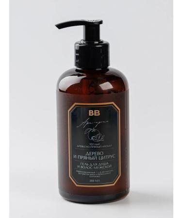 VkusVill Body and hair gel male tree and spicy citrus (orange)