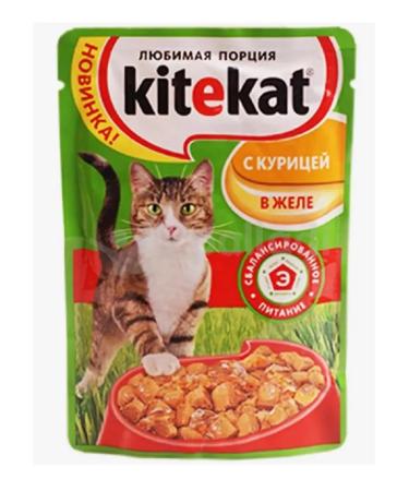 Kitekat Wet food for cats kitiktet chicken in jelly 28*85 grams - Buy Online on GoSupps.com