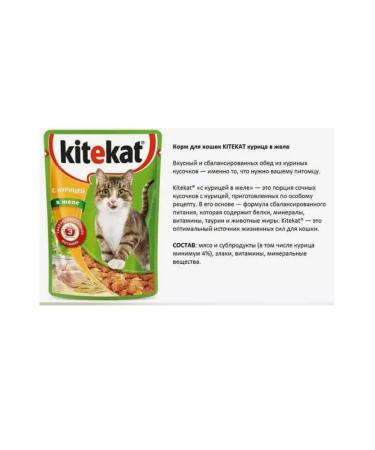 Kitekat Wet food for cats kitiktet chicken in jelly 28*85 grams - Buy Online on GoSupps.com