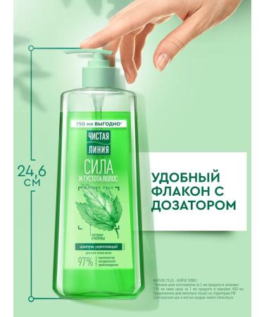 Clean line Hair shampoo with nettles to strengthen 750 ml - Buy Online on GoSupps.com