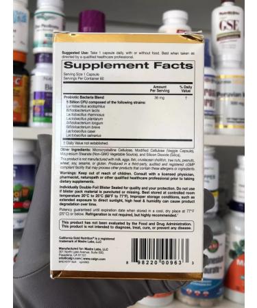 California Gold Nutrition Probiotics Lactobif 5 Lactobif - Buy Online on GoSupps.com