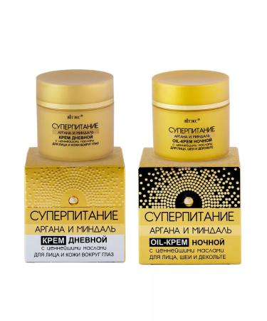 Vitex Super flow of argan and almonds of day cream+night cream