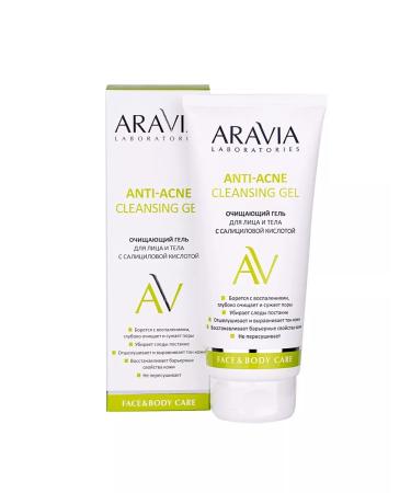 ARAVIA Cleansing gel for the face and body with salicylic acid 200 ml