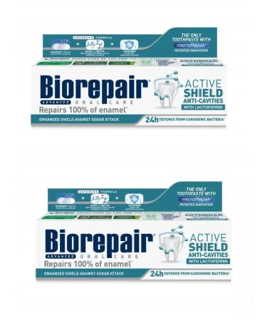 Biorepair Oral Care Toothpaste protection against caries with lactopherene 75 ml 2pcs