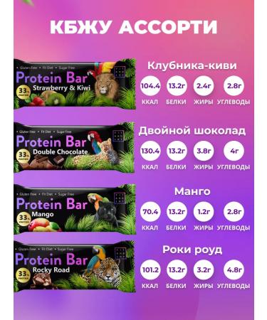 FIT AND JOY Protein bars without sugar set 32pcs Assorted - Buy Online on GoSupps.com