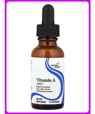 Seeking Health Vitamin A in drops of 1500 g 30 ml