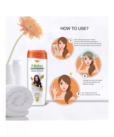 Yutika Shampoo almonds and olives Nisha Smuffa & Silka 180 ml - Buy Online on GoSupps.com