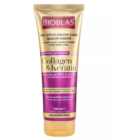 BIOBLAS Hair conditioner with collagen and keratin 250 ml
