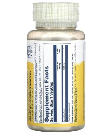 Solaray Glycine 1000 mg Glycine 60 capsules - Buy Online on GoSupps.com