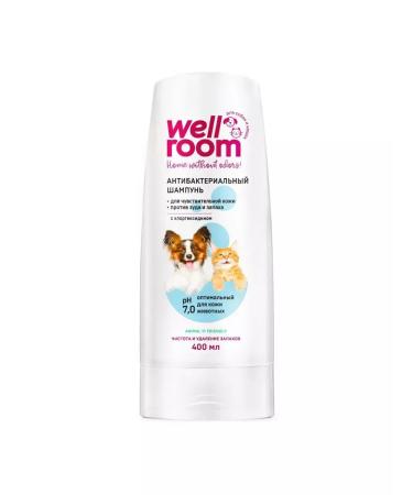 Wellroom Antibacterial shampoo with chlorhexidine 400 ml