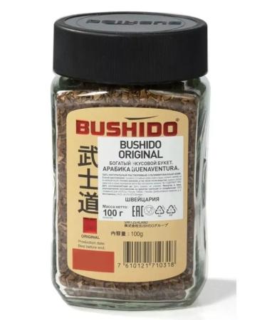 Soluble Bushido Original coffee 100 g - Buy Online on GoSupps.com