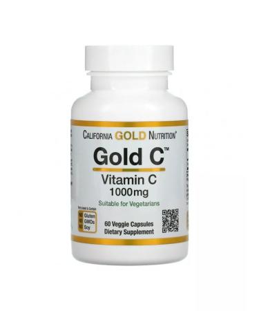 California Gold Nutrition Gold C Vitamin C 1000 mg 60 capsules