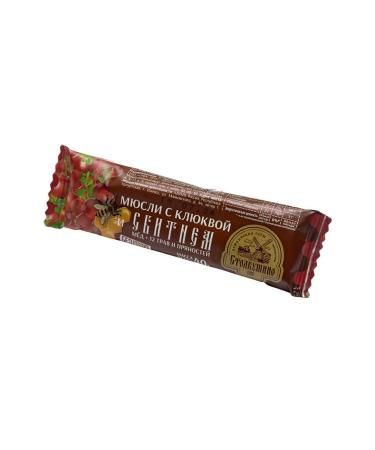 Stolbushino Murusli Batoner cereal with cranberry and shot down 40 g - Buy Online on GoSupps.com