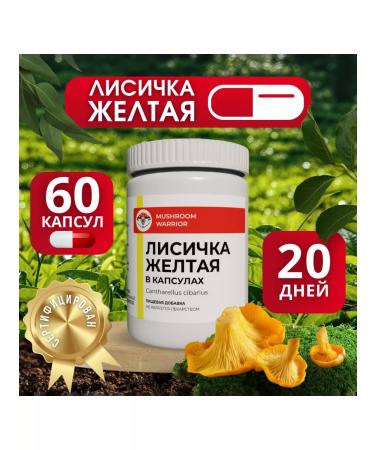 Mushroom Warrior Yellow fox 60 capsules antiparasitic complex