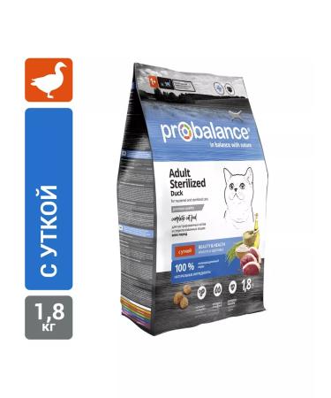 ProBalance Dry food for cats sterilized sterilized duck 1.8 kg