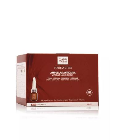 MartiDerm Hair system ampoules against hair loss 28x3 ml - Buy Online on GoSupps.com