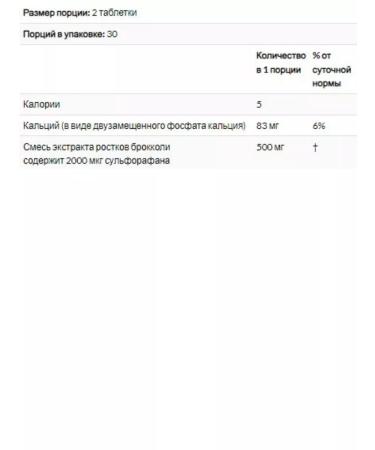 Source Naturals Broccoli sprout extract 125 mg 60 tablets - Buy Online on GoSupps.com