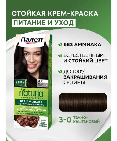 Palette Persistent paint Naturia 3-0 dark brown 110 ml