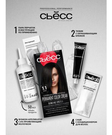 Syoss Persistent hair dye 1-1 black 115 ml - Buy Online on GoSupps.com