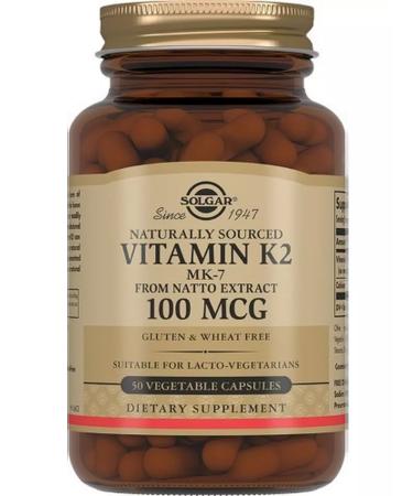Solgar Inc Natural vitamin K2 (menachinon 7) -100mkg n50 caps