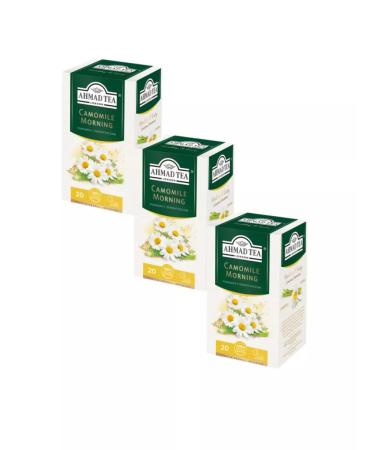 Ahmad Tea Tea of herbal Ahmad Camomile Morning chamomile 3pcs 20 Pack - Buy Online on GoSupps.com